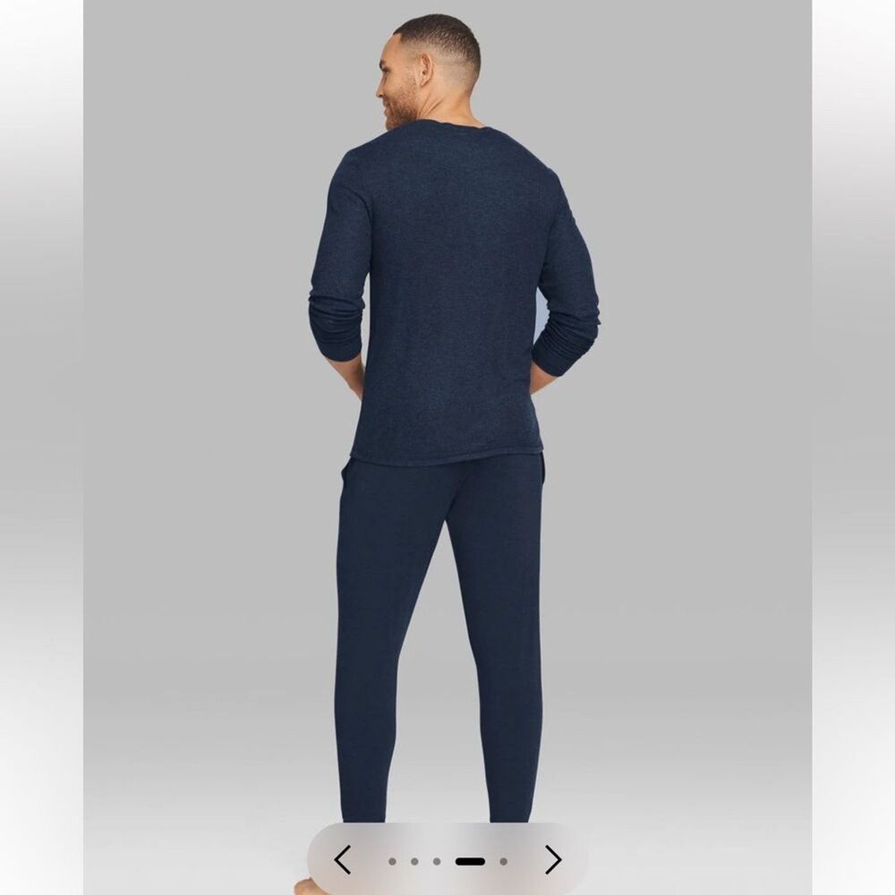 NEW NWT Tommy John Downtime Jogger Dress Blues Heather Lounge Pant Large - Picture 3 of 9